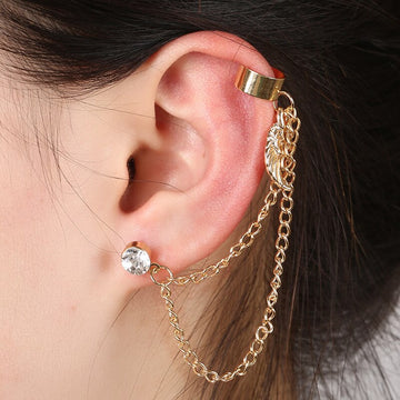 chain strap earrings
