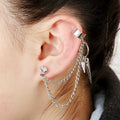 chain strap earrings